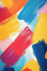 Poster - Bold abstract brushstrokes create a vibrant, dynamic background with ample space for overlays and playful designs in ultra-HD resolution