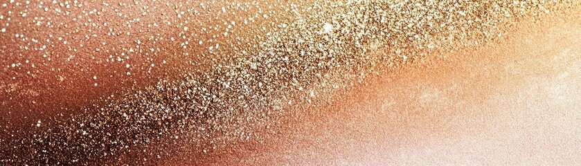 Poster - luxurious abstract background featuring shimmering metallic powders in gold and rose gold tones with
