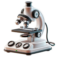 microscope isolated on white background