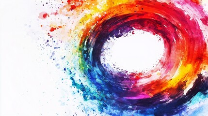 Poster - Abstract swirling light and color create a vibrant, textured backdrop