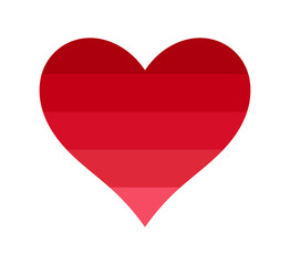 Wall Mural - red heart symbol icon. vector illustration.