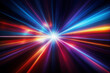 © AmAbu - Abstract Motion Blur Background with Colorful Light Trails and Speed Lines