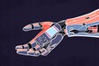 © ADDICTIVE STOCK - Futuristic robotic hand with intricate circuitry technology design