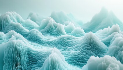 Aufkleber - Abstract representation of serene ocean waves, showcasing delicate textures and shades of turquoise creating an immersive and calming visual experience for design projects.