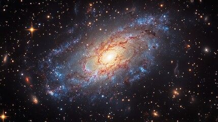 Wall Mural - spiral galaxy in deep space