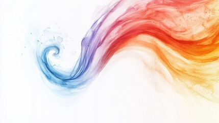 Poster - Abstract Colorful Smoke Wave Design