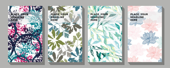 Wall Mural - set of flowers