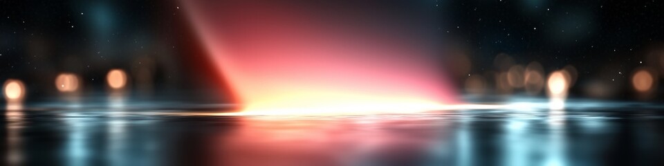 Poster - Light abstract design with soft glowing background and vibrant colors showcasing illumination and reflections