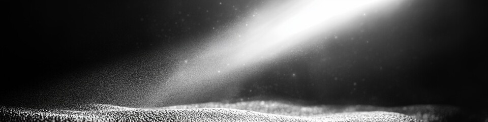 Poster - Light beam illuminating environment with dynamic light effects and particles