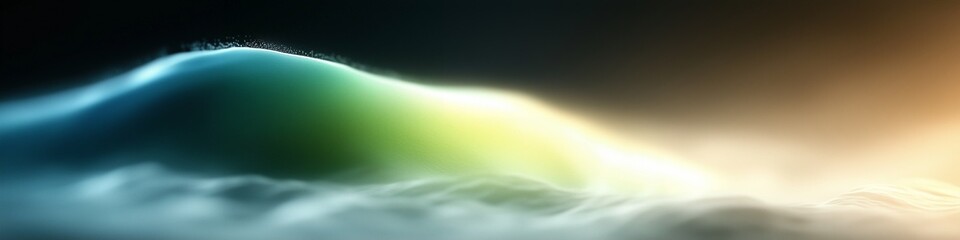 Poster - wave abstract colorful landscape with vivid colors and smooth gradients