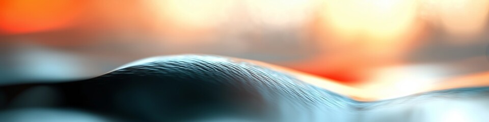 Poster - Abstract texture with blurred colors and smooth waves in vibrant design