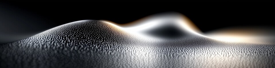 Poster - Abstract texture with smooth surface highlighting contours and reflections in a minimalist design