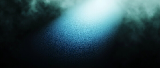 Poster - Light beam shining through fog creating a dramatic background effect with soft light