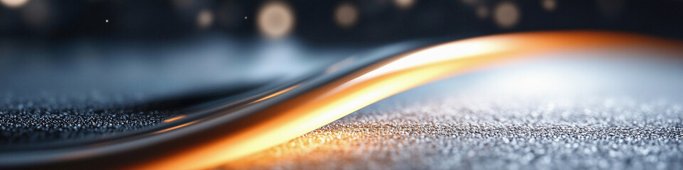 Poster - Abstract curve graphic design with smooth lines and glowing light effects in modern style