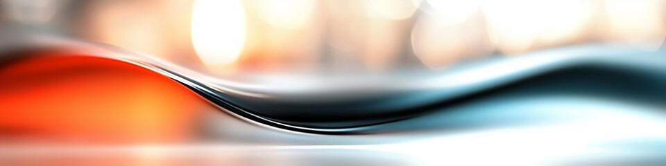 Poster - Liquid wave creating smooth undulating patterns with abstract colors and reflections