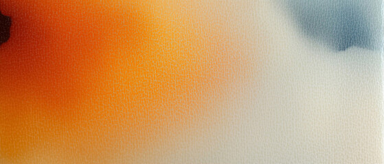 Poster - Abstract texture with orange and blue hues in a soft blended background