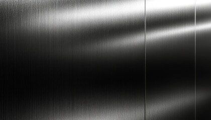Poster - Sleek, reflective metal surface catches light, creating a modern aesthetic in design
