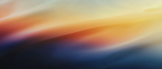 Poster - Abstract background with smooth texture and colorful waves in warm and cool tones