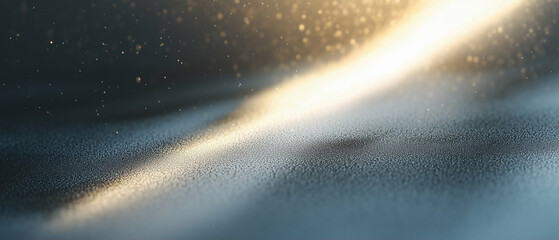 Poster - Light particles shimmering in an abstract background with glowing effects and soft texture