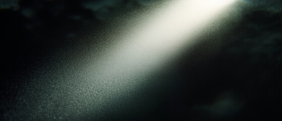 Poster - Light beam shining through dark environment with particles and dust
