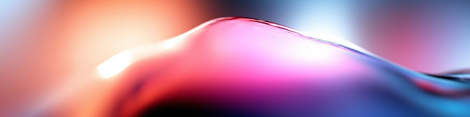 Poster - Abstract wave design with vibrant colors and smooth texture