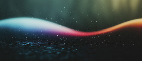 Poster - Abstract wave in vibrant colors creating a soothing visual flow for creative projects