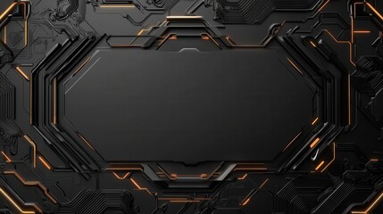 Poster - Futuristic Geometric Design Featuring Clean Lines and Borders in a Sleek, Modern Style