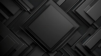 Poster - Futuristic Geometric Design with Sleek Lines and Borders in Dark Tones for Modern Aesthetic Background
