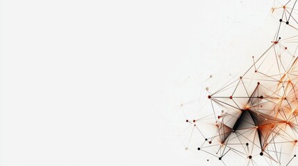 Poster - Modern Minimalistic Geometric Design with Lines and Borders in Soft Color Palette