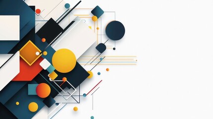 Poster - Stylish Geometric Patterns with Lines and Borders Creating Modern Abstract Design for Creative Projects