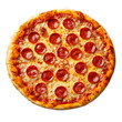© Soneananh - Delicious Pepperoni Pizza with Melted Cheese and Tomato Sauce on a Circular Dough Crust