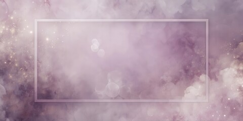 Poster - Elegant Lavender and Gold Background with a Subtle Frame for Design Projects