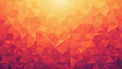 Poster - Vibrant orange background made up of various triangles. The triangles are arranged in a way that creates a dynamic and visually interesting composition. Banner, poster, background, Copy space