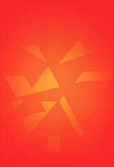 Poster - Red background with orange shapes and triangles. The orange background is the main focus of the image. Banner, poster, background, Copy space