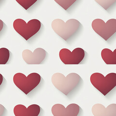 Poster - Red and pink heart pattern texture for Valentine's Day designs