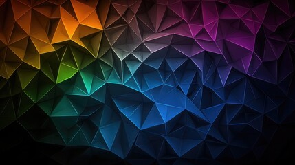 Poster - Dynamic colorful geometric patterns digital art abstract background vibrant high-contrast modern design
