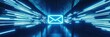 © Umnat - Abstract representation of a futuristic email concept featuring a glowing icon.