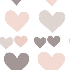 Aufkleber - Neutral heart texture with soft pastel tones for Valentine's Day