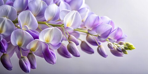 Poster - Close-up view of delicate lavender blossoms on a flowering vine