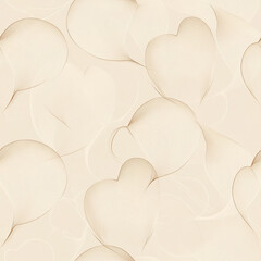 Aufkleber - Elegant abstract heart texture with soft beige tones for Valentine's Day