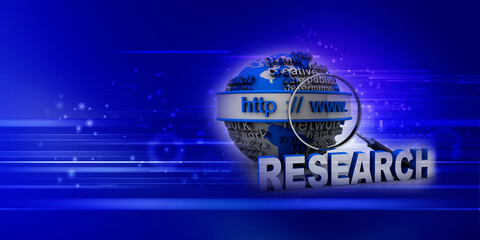 Fototapete - 3d rendering https WWW sign on globe
