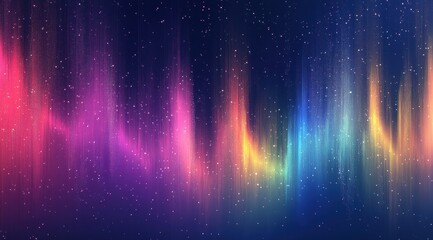 Wall Mural - Colorful fireworks in the night sky, simple background, dark blue background