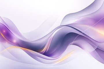 Aufkleber - An abstract design of UV rays penetrating through clouds, rendered in simple wavy lines and subtle purple hues