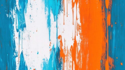 Poster - abstract expression of agony with vibrant colors in wet paint exhibiting emotional frequency and dyn
