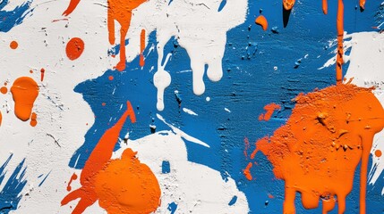 Poster - Vivid Colors of Neon Paint Splashes and Drips on a Textured Surface Showcasing Abstract Art and Creative Expression in Bright Hues