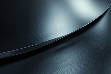 Aufkleber - Sleek brushed black metal background with subtle shine and elegant highlights for modern design applications