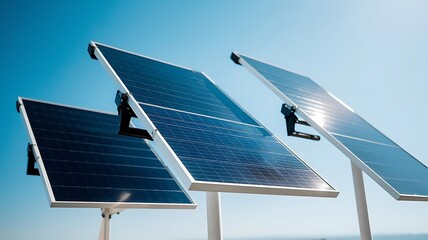 Solar panel installation for clean energy production and sustainable business operations