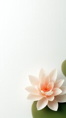 Poster - Featuring a single, delicate lotus flower floating on a still pond, this minimalist design utilizes muted tones to create a peaceful aesthetic.