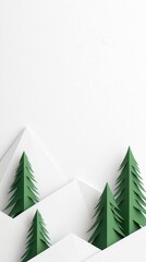 Poster - Minimalist mountain and star design in monochrome, stylish and serene, phone wallpaper.
