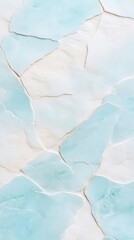Poster - Frosted glass texture in soft blue and white tones, minimalist and cool, phone wallpaper.